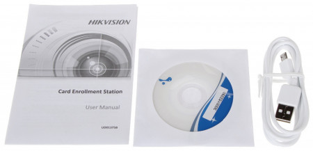 Cititor inrolare carduri USB HikVision DS-K1F100-D8E, suporta carduri IC, ID si non-contact, instalare Plug-and-Play fara driver, algoritm de criptare avansat, conexiune USB 2.0, indicator LED si buzzer incorporat - Img 4