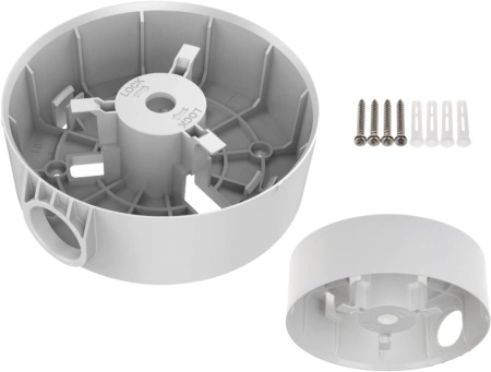Doza conexiuni HikVision DS-1280ZJ-PT3, montaj camere supraveghere, material plastic rezistent, orificiu trecere cabluri, protectie conexiuni electrice, culoare alb HikVision, design compact, instalare rapida - Img 3