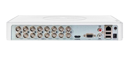 DVR AcuSense HikVision iDS-7116HQHI-M1/S(C) 16 canale 1080p, clasificare om/vehicul Motion Detection 2.0, protectie perimetru, compresie H.265 Pro+, audio prin coaxial, suporta 24 camere IP 6MP, Mini 1U, hibrid 5 semnale - Img 4