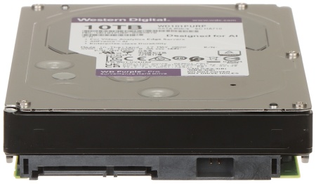 HDD Western Digital Purple Pro WD101PURP 10TB, 7200 RPM, 256MB Cache, SATA III, tehnologie CMR, optimizat pentru AI si Deep Learning, sarcina lucru 550TB/an, suporta 64 camere, fiabilitate 24/7, garantie 5 ani - Img 3