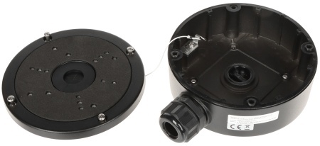 Junction Box Hikvision DS‑1280ZJ‑S(Black), din aliaj de aluminiu, culoare neagra, proiectat pentru montaj sigur si organizat al camerelor de supraveghere, design robust pentru aplicatii exterioare si interioare - Img 5