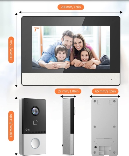 Kit Videointerfon IP HikVision pentru o familie cu Wi-Fi DS-KIS603-P - Img 2