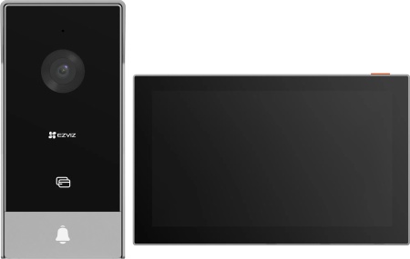 Kit Videointerfon smart EZVIZ 2MP CS-HP5-R100-1W2TFC Full HD, ecran tactil 7 inch, control acces poarta si yala, deblocare RFID, Wi-Fi Dual-Band, detectie persoane, audio bidirectional, vedere nocturna, protectie IP65 - Img 5