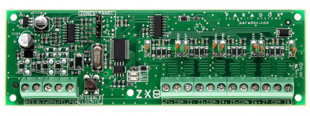 Modul de extensie 8 zone Paradox ZX8, 8 intrari programabile, 1 iesire PGM, suporta configuratii NO, NC, EOL, 2EOL si 3EOL, recunoastere automata a centralei, compatibil EVO, Spectra SP si Magellan - Img 3