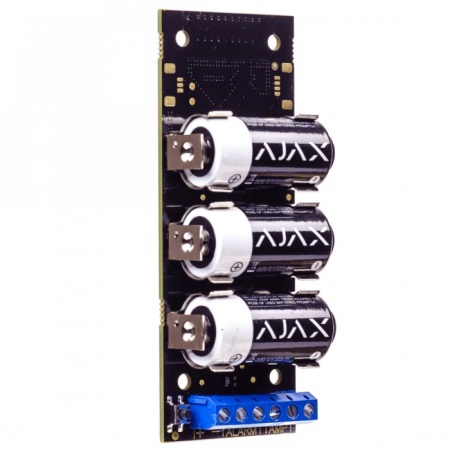 Modul integrare wireless Ajax Transmitter Jeweller, conectare senzori fir (NO/NC), distanta comunicare 1600m, alimentare 3x CR123A, iesire 3.3V pentru senzori, anti-sabataj, accelerometru, ideal pentru exterior, 868MHz - Img 2