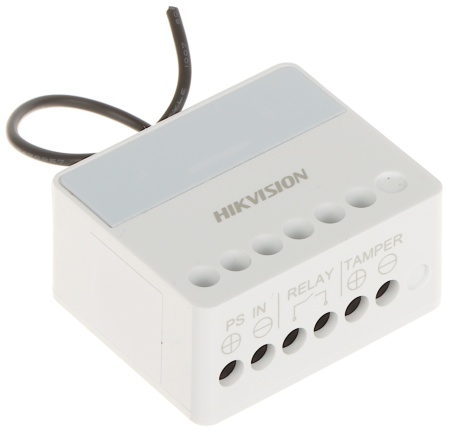 Modul releu wireless HikVision AX PRO DS-PM1-O1L-WE, Comunicare bidirectionala 868 MHz, Criptare AES-128, Design compact pentru montaj ascuns, Control din aplicatie, Operare automatizata, Afisaj LED status, Intrare alarma tamper - Img 2