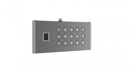 Modul tastatura si amprenta HikVision DS-KDM9633-FKP pentru post exterior seria KD9633, capacitate 5000 amprente, iluminare spate taste, protectie IP65 si IK07, acces biometric si cod PIN, montaj modular - Img 3