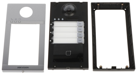 Post exterior videointerfon IP HikVision DS-KV8413-WME1(C) metalic cu 4 butoane, Wi-Fi, camera 2MP Full HD, cititor card Mifare, protectie IK08 si IP65, alimentare PoE, configurare Web, design din aluminiu - Img 5