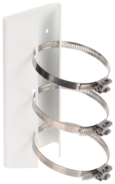 Suport stalp vertical HikVision DS-1475ZJ-SUS, montaj camere Bullet si Dome, material otel inoxidabil, culoare Hikvision White, design robust pentru exterior, compatibilitate universala accesorii, prindere sigura - Img 4