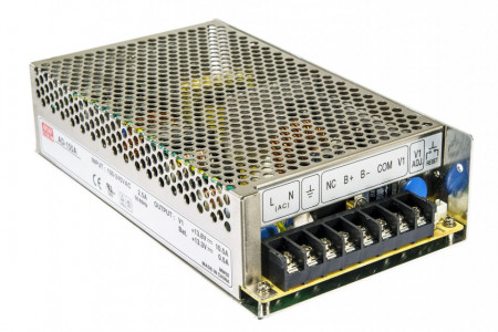 Sursa de alimentare in comutatie Mean Well AD-155A cu functie UPS, iesire 13.8V, curent 10.5A, putere 151W, incarcare acumulator, protectie la suprasarcina si scurtcircuit, ideala pentru sisteme de securitate si backup - Img 2