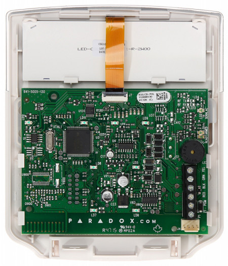 Tastatura LCD Paradox K32LCD, 32 caractere si 32 zone, 2 partitii, functie StayD, compatibila Spectra SP si Magellan, 1 intrare zona, etichete programabile, afisare alarme real-time, certificare Grad 2 - Img 3