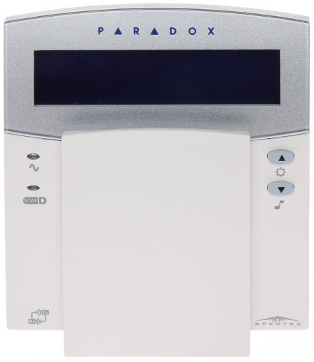 Tastatura LCD Paradox K32LX, 32 caractere, meniu in limba Romana, compatibila seria Spectra SP, functie StayD, 1 intrare zona, 1 iesire PGM, 8 butoane actiune rapida, afisare alarme in timp real, upgrade firmware - Img 2