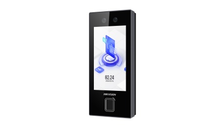 Terminal de control acces cu recunoastere faciala Hikvision DS-K1T344MBFWX/E1, IP, display touch, recunoastere fata/QR, RFID, Wi-Fi, Bluetooth, pentru acces persoane, facelift detection si alarme integrate - Img 2