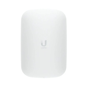 Access Point Ubiquiti UniFi Wi-Fi 6 U6-EXTENDER Dual-Band, viteza pana la 5.3 Gbps, tehnologie 4x4 MIMO, acoperire extinsa, alimentare directa la priza AC, Bluetooth management, securitate WPA3, capacitate 300+ clienti