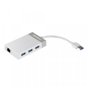 Adaptor Trendnet USB 3.0 la Gigabit Hub USB TU3-ETGH3