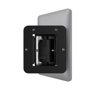 Bracket montaj Hikvision DS‑KAB6‑W1, suport ajustabil pentru accesorii control acces, cu posibilitate de rutare a cablurilor pe partea inferioara si unghi reglabil ±45° (stanga/dreapta) si ±15° (sus/jos) pentru instalare usoara si flexibilitate - Img 2
