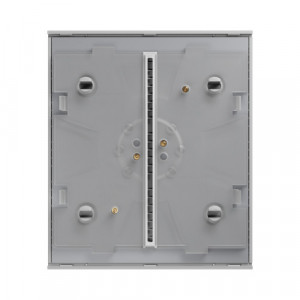 Buton central Ajax CenterButton (1-gang / 2-way) pentru rame multiple LightSwitch, tactil/contactless, senzor apropiere 15mm, culoare alb(White), compatibil cu releu LightCore simplu sau cap-scara - Img 2