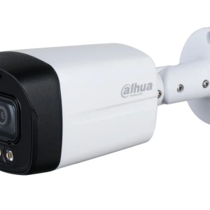 Camera supraveghere analogica Dahua bullet 5MP HAC-HFW1509TLM-A-LED-0360B(3.6mm) Full-color, imagini color 24/7, microfon incorporat, WDR 120dB, lumina LED 40m, 4 in 1 (CVI/CVBS/AHD/TVI), protectie IP67, rezolutie 5MP, carcasa metal - Img 2