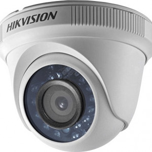 Camera supraveghere analogica Hikvision turret 2MP DS-2CE56D0T-IRPF(2.8mm), tehnologie Smart IR distanta pana la 20m, 4 in 1 semnal comutabil TVI/AHD/CVI/CVBS, utilizare interior, carcasa plastic, senzor performant