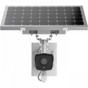 Camera supraveghere IP 4G HikVision bullet 2MP DS-2XS6A25G0-I/CH20S40 sistem solar, DarkFighter, WDR 120dB, panou fotovoltaic 40W, slot SIM 4G LTE, management baterie, IP66, IR 30m, fara acumulator inclus - Img 2