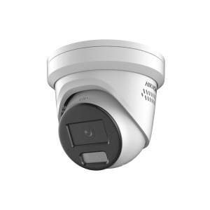 Camera supraveghere IP Dome Hikvision AcuSense DS-2CD2326G2-ISU/SL C 2 Megapixeli, lentila 2.8mm cu unghi de 107 grade, iluminator IR 30 metri, tehnologie DarkFighter, WDR 120dB, slot card microSD pana la 256GB
