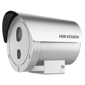 Camera supraveghere IP explosion-proof HikVision bullet 4MP DS-2XE6242F-IS/316L, carcasa otel inox 316L anti-coroziv, certificari ATEX & IECEx pentru medii periculoase, rezistentă IP68/IK08, compresie H.265+/H.265/H.264+/H.264, alimentare 100–240 VAC