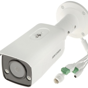 Camera supraveghere IP HikVision Bullet 4MP DS-2CD2T46G2-ISU/SL(4mm), DarkFighter, Live Guard (alarma audio si stroboscop), AcuSense (om/vehicul), audio bidirectional, IR 60m, 120 dB WDR, protectie IP67, slot card, analiza video, carcasa metalica - Img 4