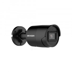 Camera supraveghere IP Hikvision Bullet 8MP DS-2CD2083G2-IU(2.8mm)(Black), rezolutie 4K UltraHD, tehnologie AcuSense clasificare om/vehicul, microfon incorporat, WDR 120dB, protectie IP67, compresie H.265+, slot card - Img 2