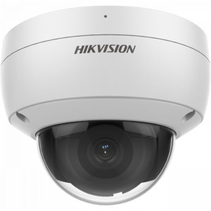 Camera supraveghere IP HikVision Dome 6MP DS-2CD2163G2-IU(2.8mm), AcuSense, microfon incorporat, WDR 120dB, H.265+, protectie antivandal IK10, rezistenta apa IP67, clasificare om/vehicul, analiza video, slot card SD