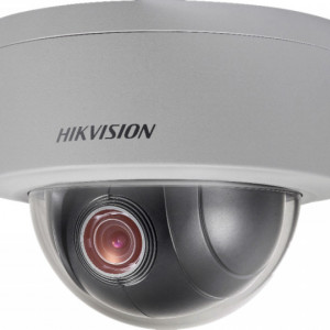 Camera supraveghere IP HikVision Mini PT Dome 2MP DS-2DE3204W-DE(T5)(2.8-12mm), zoom optic 4x, WDR 120dB, pan si tilt, compresie video H.265+, protectie IP66, slot card microSD, alimentare 12VDC si PoE, 3 inch, senzor CMOS