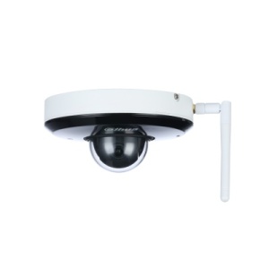 Camera supraveghere IP PTZ Dahua Mini-Dome 4MP DH-SD1A404XB-GNR-W, Zoom optic 4x, Wi-Fi, tehnologie Starlight (0.005 lux), IR 15m, protectie perimetrala, detectie faciala, slot card, IP66, IK08