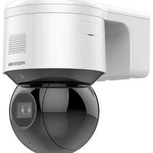 Camera supraveghere IP PTZ Hikvision 4MP DS-2DE3A404IWG-E/W(2.8-12mm), Wi-Fi, zoom optic 4x, tehnologie AcuSense si DarkFighter, rotire Pan/Tilt, alarma audio-vizuala, WDR 120dB, IR 50m, microfon si difuzor