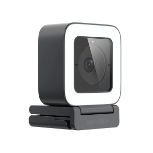 Camera web AI Hikvision 4MP IDS-UL4P/BK, 2K @ 60fps, Auto Framing, focalizare automata SAF, iluminare LED 5 trepte, microfon dual, interfata USB-A/C, trepied inclus, AI Face Beautification - Img 2