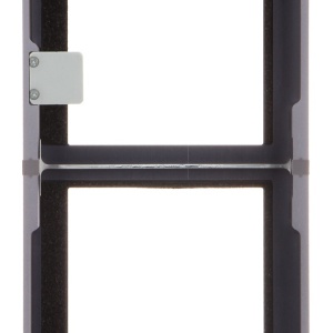 Carcasa interfon montaj aparent HikVision DS-KD-ACW2/S, rama modulara pentru 2 module, material otel inoxidabil rezistent, include 2 panouri frontale, capac buton si accesorii montaj, finisaj premium argintiu - Img 5