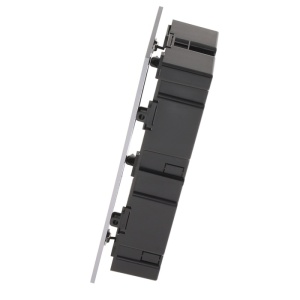 Carcasa interfon montaj ingropat HikVision DS-KD-ACF2/S, rama modulara pentru 2 module, material otel inoxidabil de inalta calitate, include doza incastrabila, suruburi capac si accesorii necesare instalarii - Img 6