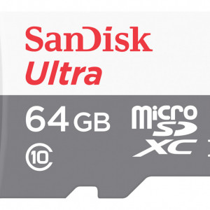 Card MicroSD SanDisk 64GB SDSQUNS-064G-GN3MN