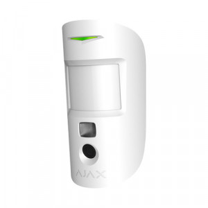Detector miscare interior wireless Ajax MotionCam Jeweller, camera foto integrata, rezolutie 640x480, iluminare IR, imunitate animale 20kg, distanta 12m, tehnologie Wings, autonomie 4 ani, alb - Img 2