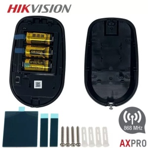 Detector PIR , culoare negru, tip perdea wireless, distanta 12 metri, Hikvision DS-PDPC12PF-EG2-WE(B) - Img 3