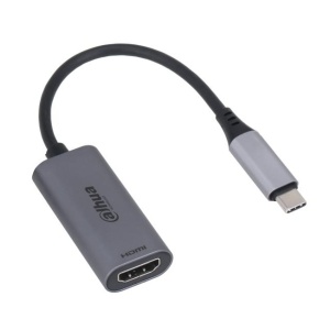 Docking Station USB-C Dahua TC31H, USB 3.1 Type-C la HDMI 4K, adaptor plug & play, transmisie date pana la 10Gbps, carcasa metalica pentru disipare caldura, compatibil laptop/tableta/telefon, DH‑TC31H