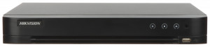 DVR 4 canale HikVision iDS-7204HTHI-M1/S(C), AcuSense, rezolutie inregistrare 8MP, tehnologie Deep Learning, clasificare om/vehicul, 1 slot HDD pana la 10TB, audio IO, interfata RS-485, suport Wi-Fi prin USB, 4K