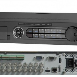 DVR analogic Hikvision DS-7332HQHI-K4, 32 canale 1080p, 4 sloturi HDD, compresie H.265 Pro+, 5 semnale auto-adaptiv HDTVI/AHD/CVI/CVBS/IP, suporta 48 camere IP, inregistrare POS, format 1.5U rackabil - Img 2