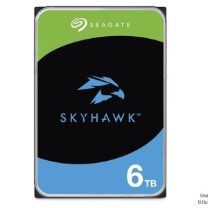 HDD intern Seagate SkyHawk Surveillance 6TB ST6000VX009 SATA III 3.5", 5400RPM, 256MB cache, optimizat pentru supraveghere video 24/7, ImagePerfect, fiabilitate ridicata, ideal pentru DVR/NVR