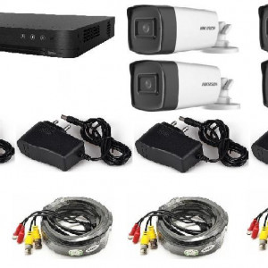 Kit HikVision 4 camere 5MP IR 40m K5-4C7204SAC