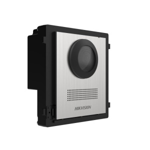 Modul 2‑wire HikVision DS‑KD8003Y‑IME2/NS, unitate principala 2‑wire cu camera fisheye 2MP si IR, IP65, control doua yale, configurare web remote, iesire 12 V/500 mA pentru lock, carcasa inox - Img 3