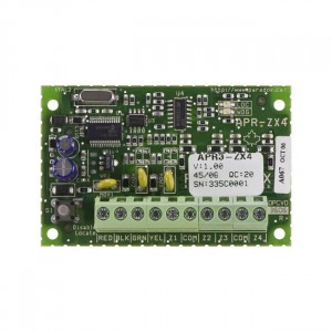 Modul de extensie 4 zone Paradox ZX4, compatibil Spectra SP, Magellan MG5000/MG5050, 4 zone adresabile (8 zone cu ATZ), viteza de detectie reglabila, ideal pentru aplicatii cu temporizare
