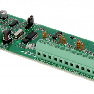 Modul de extensie 8 zone Paradox ZX8, 8 intrari programabile, 1 iesire PGM, suporta configuratii NO, NC, EOL, 2EOL si 3EOL, recunoastere automata a centralei, compatibil EVO, Spectra SP si Magellan