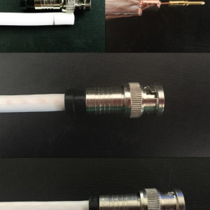 Mufa BNC tata BNC-CP-7.0MM cu compresie pentru cablu coaxial de 7.0mm, impedanta 50 Ohm, fabricata din metal si plastic, conector robust pentru instalari profesionale CCTV, asigura etansare si semnal video fara interferente - Img 2