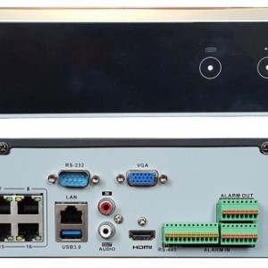 NVR 32 canale HikVision DS-7732NI-K4/16P, rezolutie 4K, 16 porturi PoE (Plug & Play), suporta 4 HDD max 10TB/buc, latime banda 256 Mbps, compresie H.265+, 1.5U, iesire HDMI/VGA, interfata Audio/Alarma - Img 2