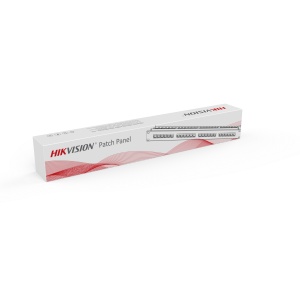 Panou cablare retea Cat6 HikVision DS-1CP6U24-1U, patch panel 1U, 24 porturi, suport TIA 568A/B, 250 MHz, 22-24 AWG, design Press-Fit ecologic, extractie frontala, instalare si mentenanta usoara - Img 2