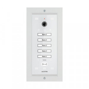 Panou Electra exterior video Home pentru 5 Familii - SMART G3 VPM.05F03.ELWH4